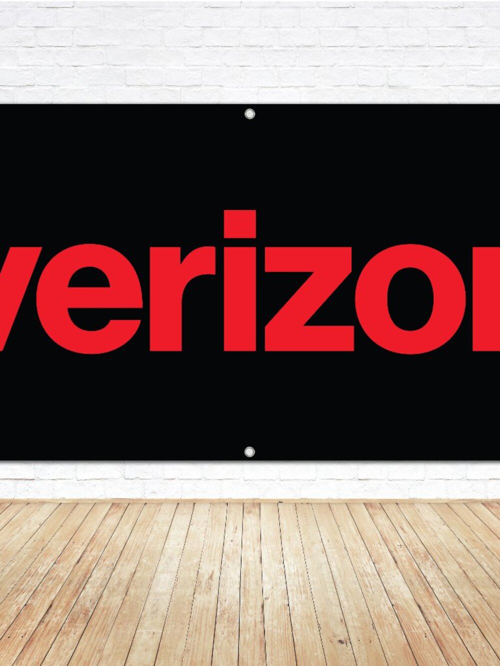 VERIZON Logo Vinyl Banner 4ft. Sign Cell Phone Provider Service Shop Signage New